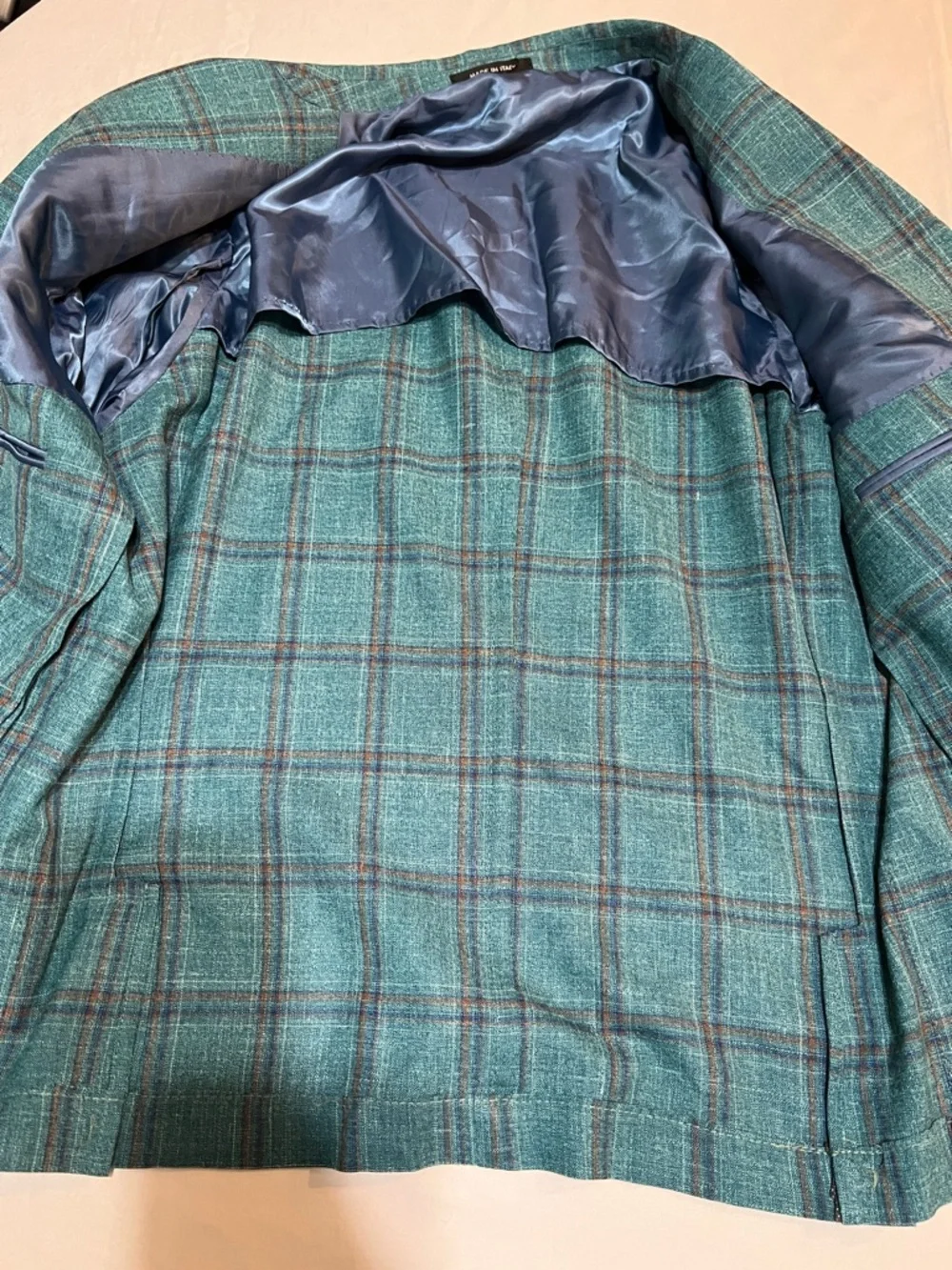 Saks Fifth Avenue x Loro Piana Tailored Cropped Silk/Wool/Linen Blazer READ DESC